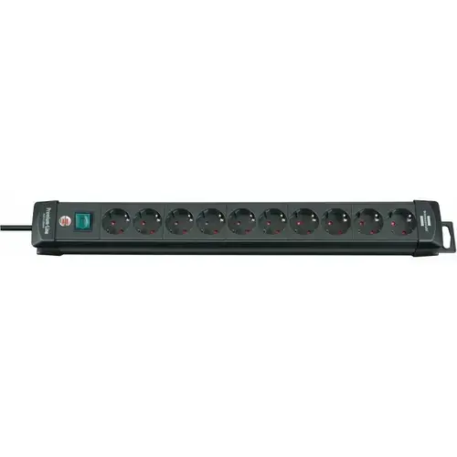 Prelungitor Brennenstuhl Premium-Line, 10 prize, 3m, Switch (Negru)