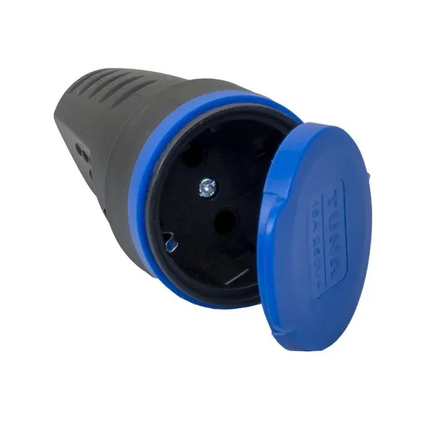 Prelungitor Cauciucat Exterior, 1 Lacas, fara Cablu, 16A, Negru