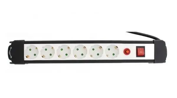 PRELUNGITOR cu 6 prize, lungime de 5 metri si protectie 10A PRP6C5M