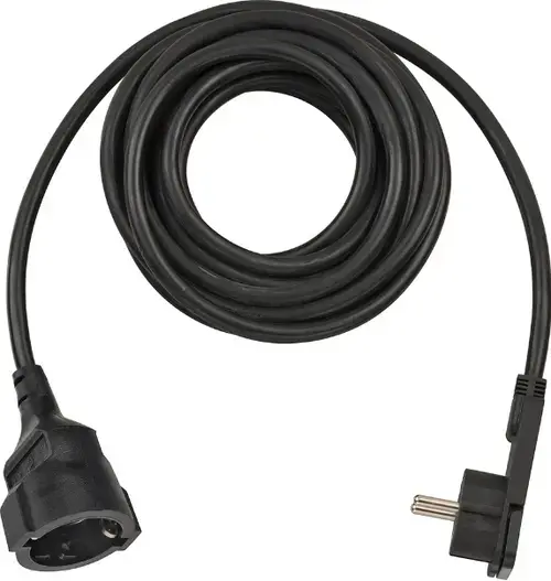 Prelungitor cu cap plat Brennenstuhl 1168980050, 1 priza, 5 m (Negru)