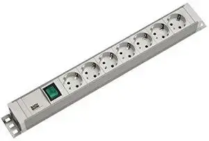 Prelungitor cu protectie Bachmann, 7 prize Schuko, lungime 2m