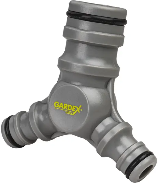 Prelungitor cu trei prize Gardex - Strong GX, 1" / 2x 1/2", conexiuni rapide
