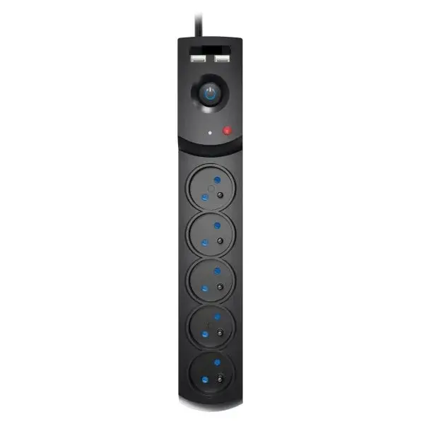 Prelungitor electric 5m, 230V, 3x1mm ², numar prize 230V x 5buc. E USB 2.0, IP20