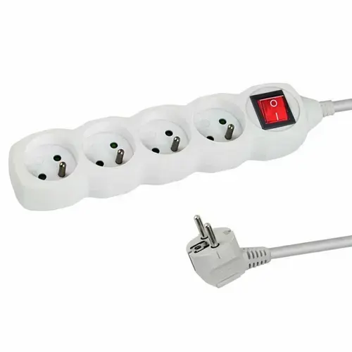 Prelungitor Esperanza ELK213W, switch ON/OFF, 4 prize, 3m (Alb)