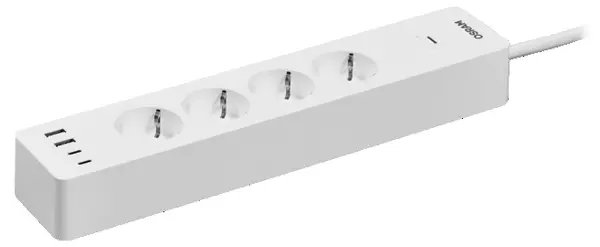 Prelungitor inteligent Osram – Smart+, WiFi, 4 prize, 4xUSB, alb