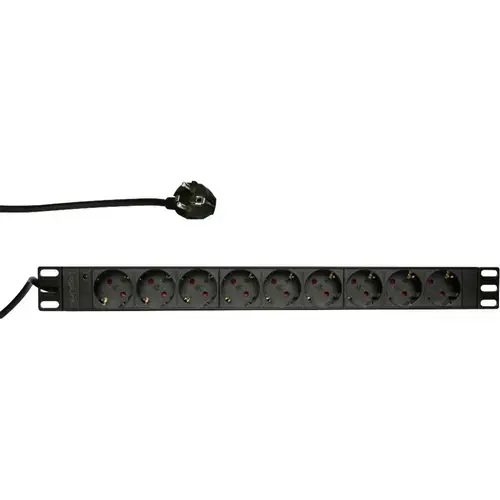 Prelungitor , LogiLink , 9 prize germane swi 2m , negru