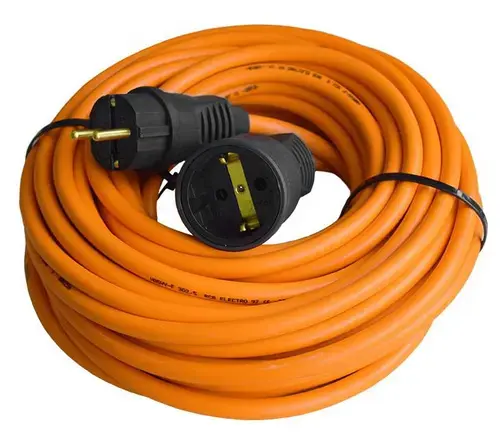 Prelungitor OEM PS25-1X20, 3x2.5mm, 1 priza, 20 m (Portocaliu)