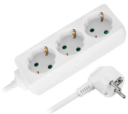 Prelungitor Rebel URZ3070-5B, 3 prize, 3 x 1.5 mm, 5 m (Alb)
