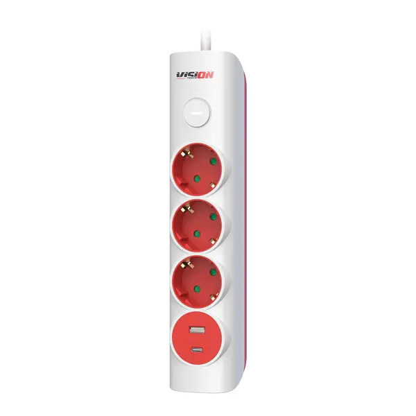 Prelungitor Vision Touch V3WUSB1-5M01A, 3 prize, 1.5 m