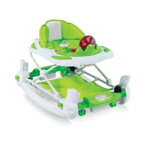 Premergator cu balansoar Lorelli School Green