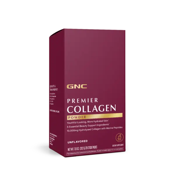 Premier Collagen Powder Formula Premium de Colagen fara Aroma, 20 plicuri x 10.01g, GNC