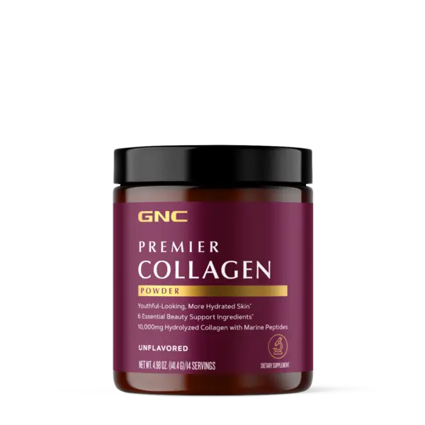 Premier Collagen Powder Formula Premium de Colagen fara Aroma, 141.4 g, GNC