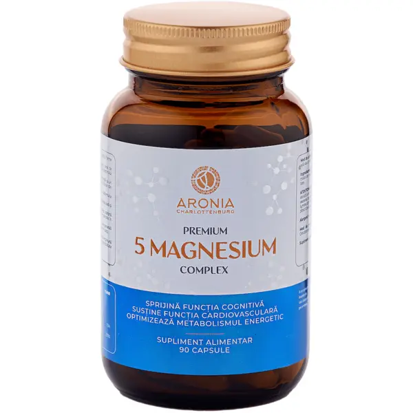 Premium 5 Magnesium Complex — 5 forme de magneziu cu absorbție și beneficii sporite pentru organism