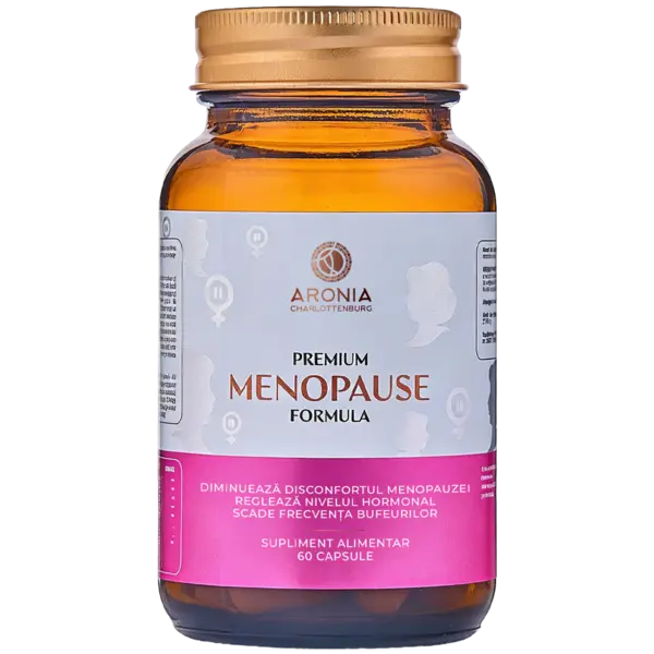 Premium Menopause Formula: 60 de capsule care diminuează simptomele menopauzei și asigură echilibrul hormonal
