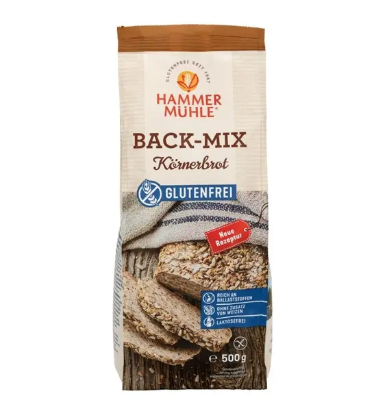 PREMIX PENTRU PAINE MULTICEREALE CU SEMINTE, FARA GLUTEN, 500G HAMMER