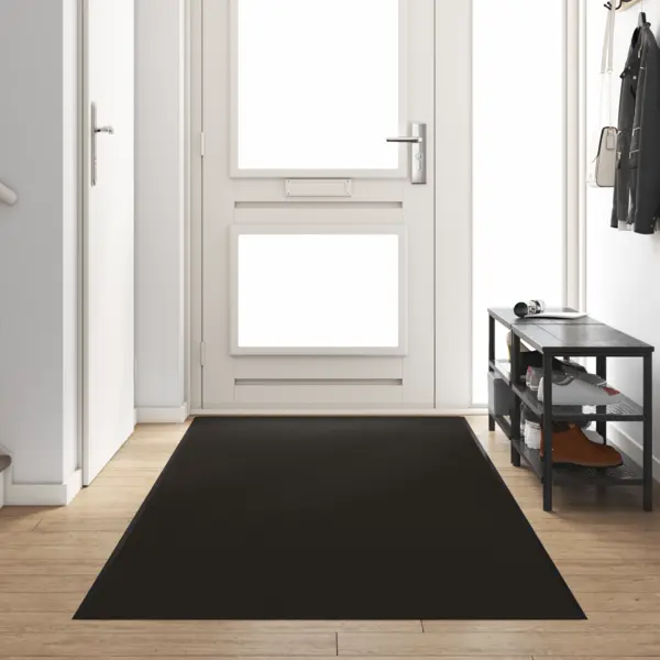 Pres de usa dreptunghiular negru 120x350 cm