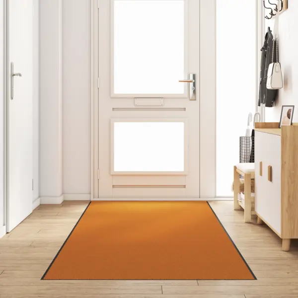 Pres de usa lavabil portocaliu 120x350 cm