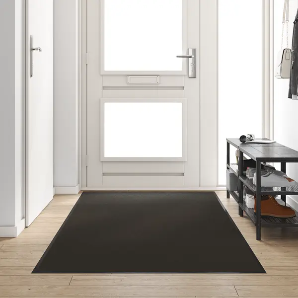 Pres de usa negru dreptunghiular 120x300 cm