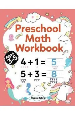 Preschool Math Workbook - Magical Colors