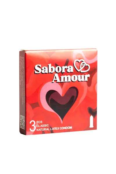 Prezervative din Latex 100% Natural Sabora Amour - Classic, Diametru 52 mm, 3 buc