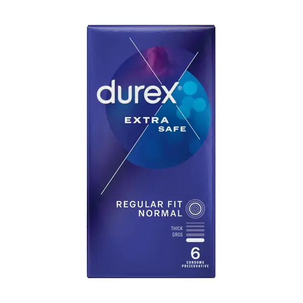 Prezervative Extra Safe, 6 bucati, Durex