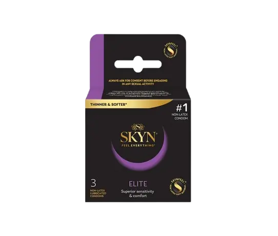 Prezervative fara latex Elite, 3bucati, Skyn