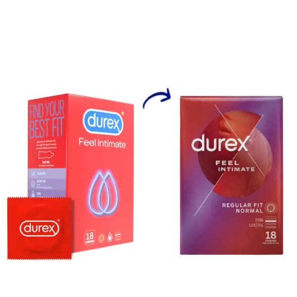 Prezervative Feel Intimate, 18 bucati, Durex