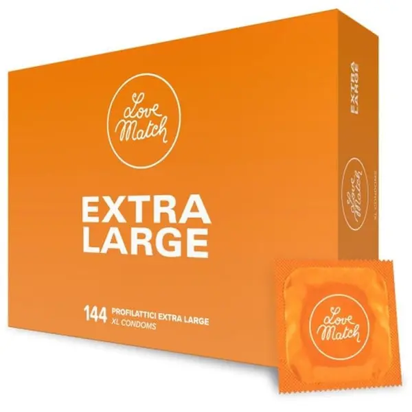 Prezervative Love Match - Extra Large, lubrifiate, 57 mm, 144 buc