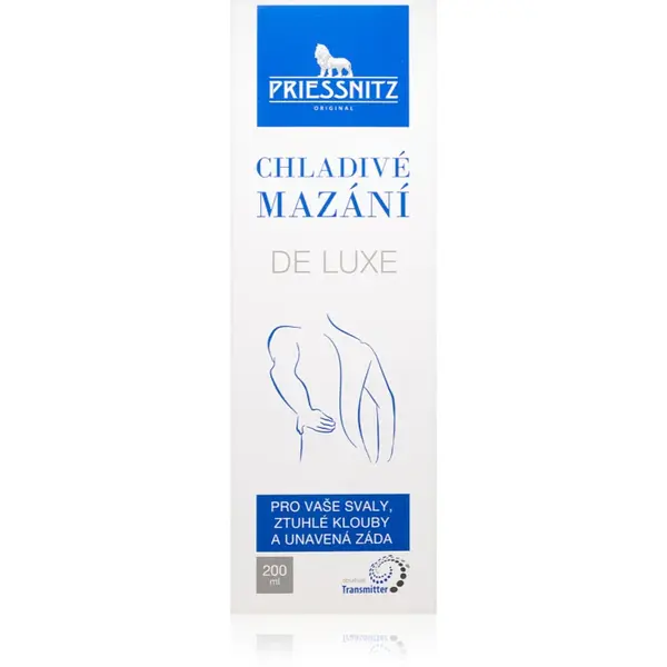 Priessnitz Cooling gel De Luxe gel pentru masaj cu efect rece muschii si articulatiile 200 ml