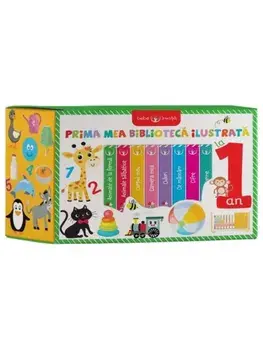 Prima mea biblioteca ilustrata la 1 an. Bebe invata (cutie cu 8 carticele si varsta marcata)/***