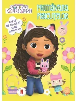Primavara pisicutelor. Carte de colorat si de activitati. Gabby's Dollhouse/***
