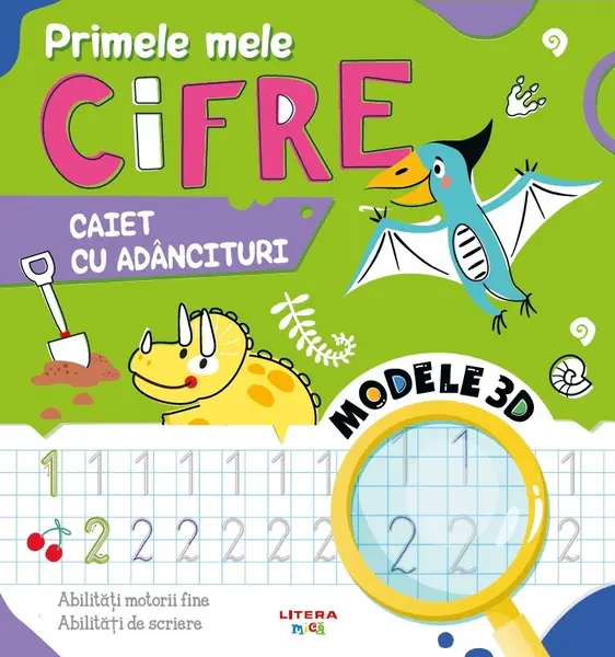 Primele mele cifre. Caiet cu adancituri