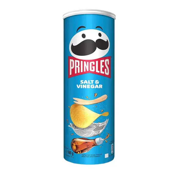 Pringles chips salt & vinegar 165 gr
