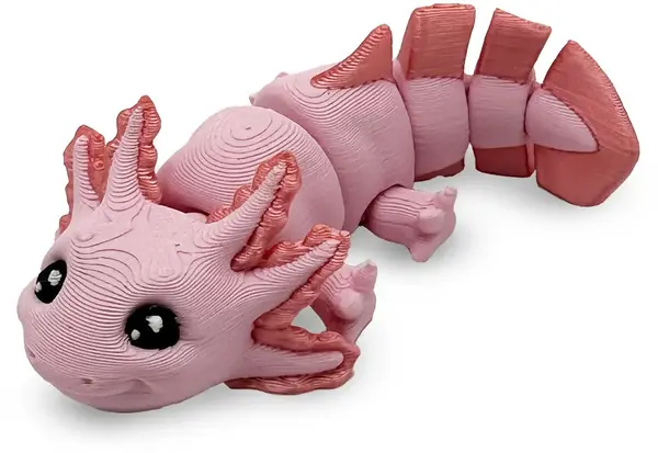 Print 3D de la 3D Morph Lab - Axolotl, mini, roz