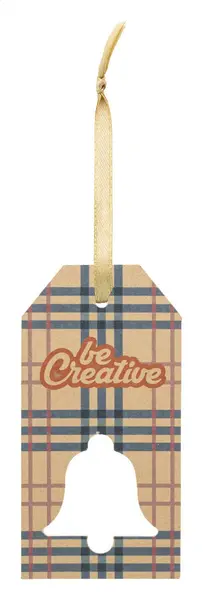 PrinTag Plus Eco etichetă cadou personalizată, stea - alb