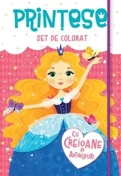 Printese. Set de colorat cu creioane si abtibilduri/***