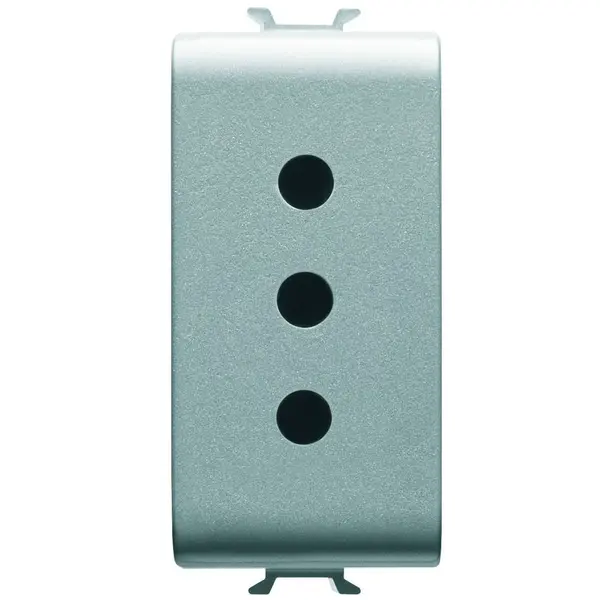 Priza 1 modul standard italian Gewiss Chorus GW14201, titan