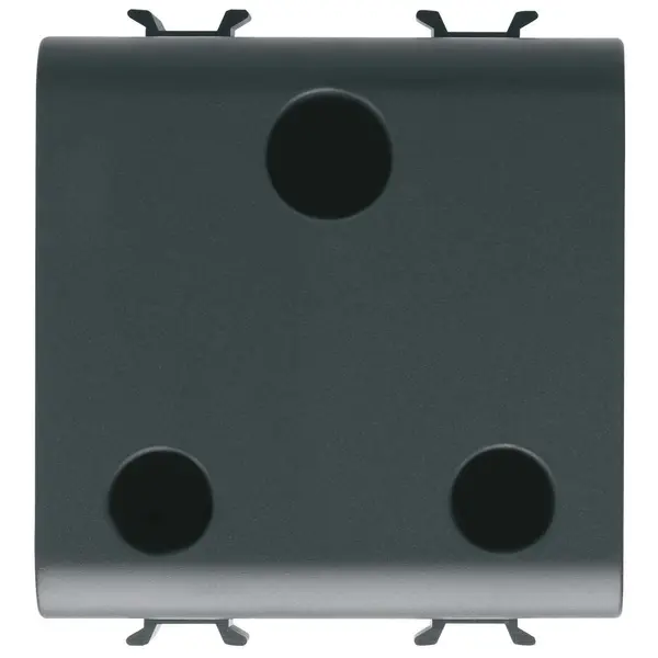 Priza 2M standard britanic Gewiss Chorus GW12297, negru satin
