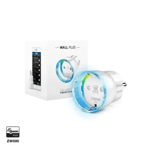 Priza casa inteligenta FIBARO, tip F, Shuko, Z-Wave Plus