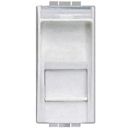 Priza date 1M RJ45 Living Light Bticino N4279C5E, alb