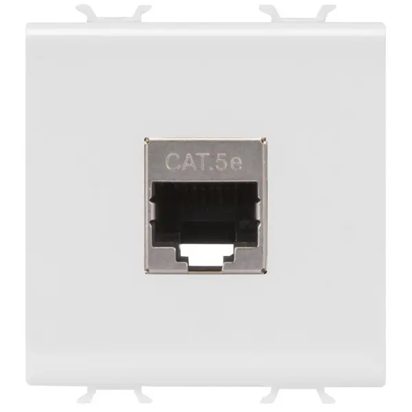 Priza date RJ45 Cat.5e FTP 2 module Gewiss Chorus GW10436, alb