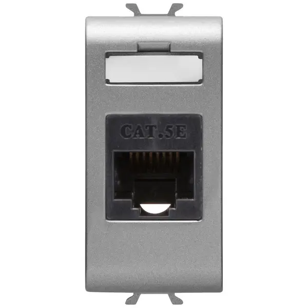 Priza date RJ45 UTP 1 modul Gewiss Chorus GW14421, titan