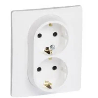 Priza dubla cu CP alba protectie copii Niloe Legrand 764544