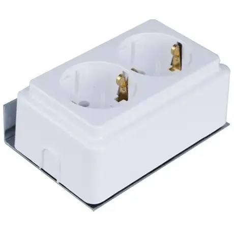 Priza dubla schuko pentru tablou multimedia , ECMEDIA-2xSCH, ETI, 001100201