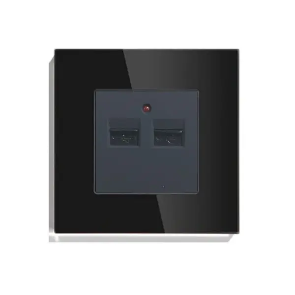 Priză dublă USB 3.1A M1 negru