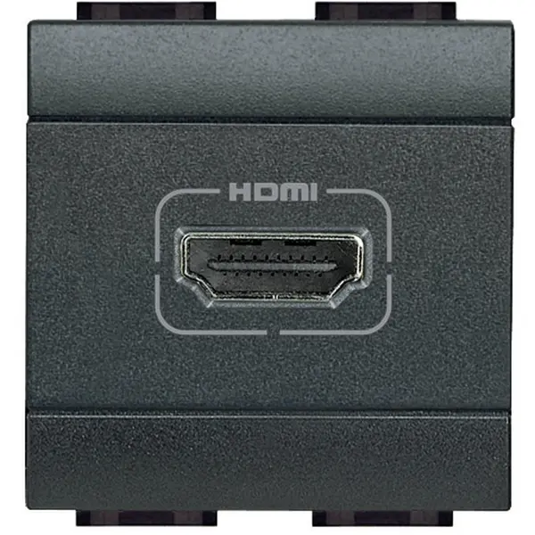 Priza HDMI 2 module Bticino Living Light L4284, antracit