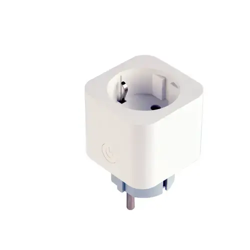 Priza inteligenta Gembird TSL-PS-S1M-01-W, Contor de consum, Aplicatia Tuya, Control Vocal Alexa si Google Assistant (Alb)