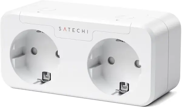 Priză inteligentă Satechi - Dual Smart Outlet EU, alb