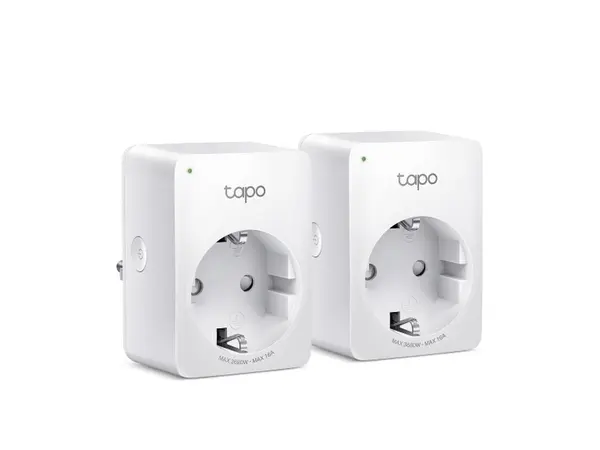Priza inteligenta Smart Wi-Fi Tapo P110, monitorizare energie, control vocal, programare, design compact, 2 bucati, TAPO P110(2-PACK)