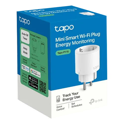 Priza inteligenta TP-LINK Tapo P115,(1 bucata) Wi-Fi, 3680W, 16A - TP-LINK TapoP115(1-pack)